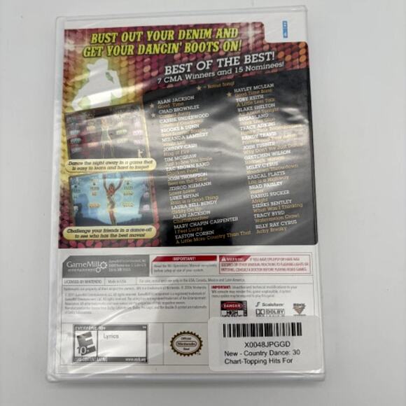 New Nintendo Wii Country Dance Game 30 Chart-Topping Hits Sealed Alan Jackson - Picture 2 of 2